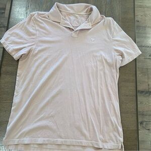 American Eagle Outfitters Soft Pink Polo Shirt